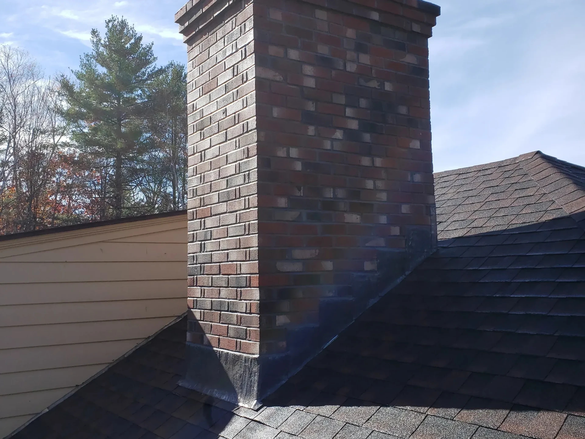 Brick chimney restoration